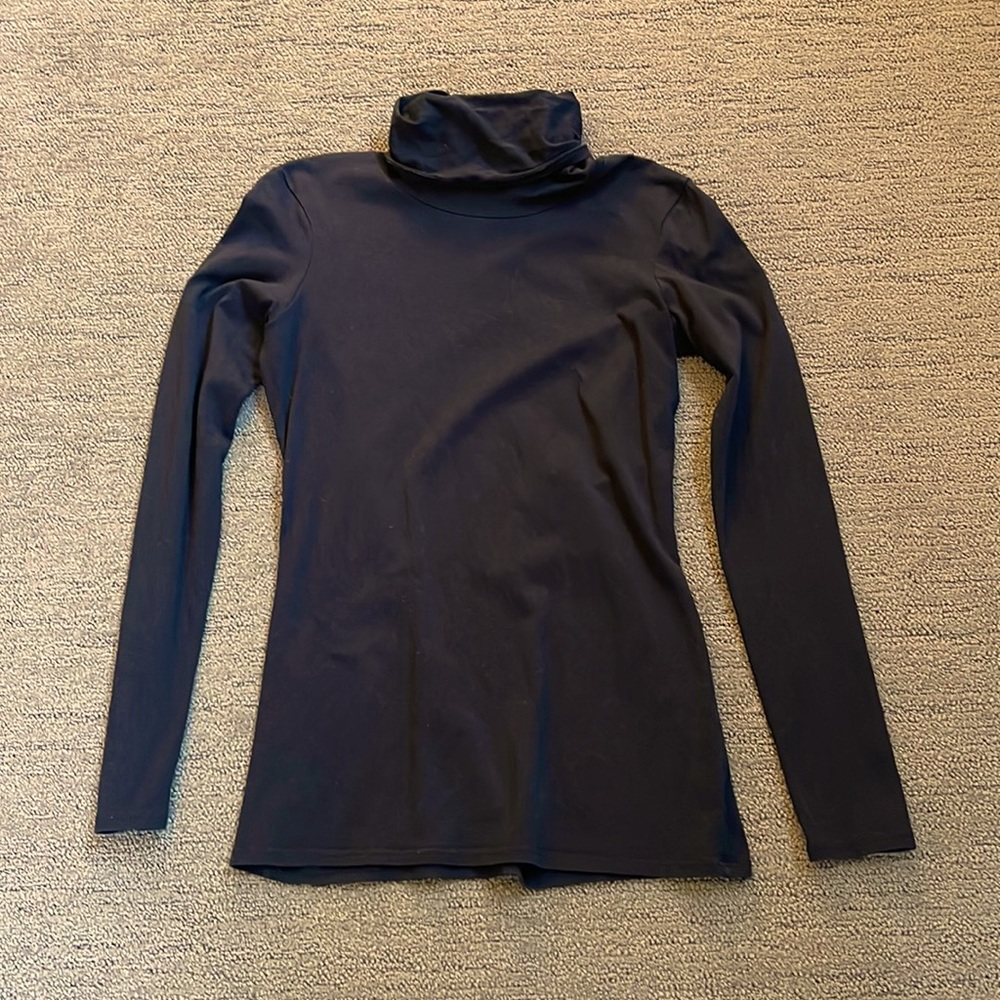 Peruvian Connection Pima Cotton Turtleneck, Size S